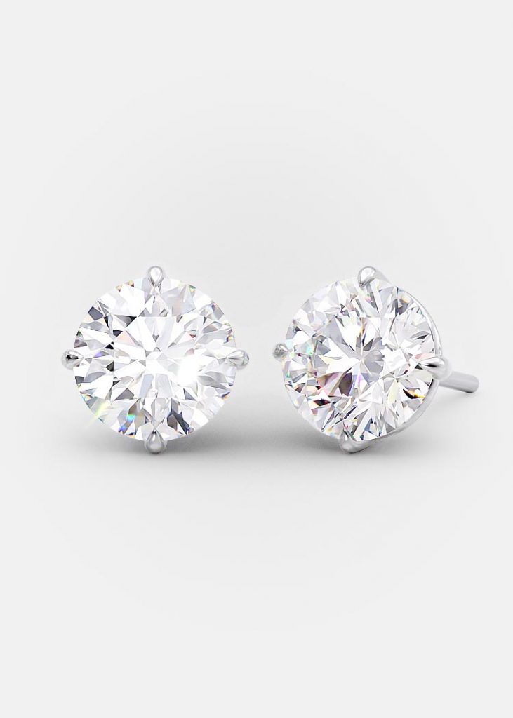 2 carat diamond studs