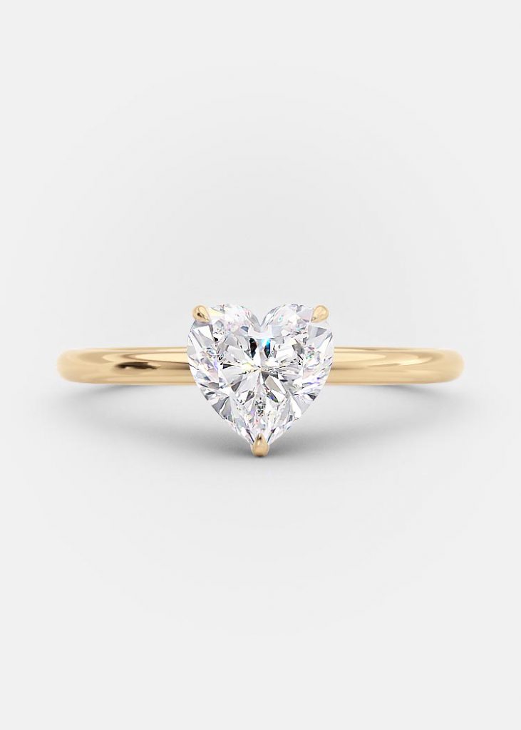 Antonella 1.50 carat heart diamond engagement ring