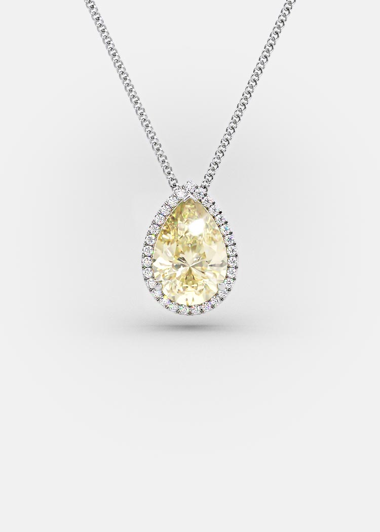 Pear pendant 1.5 ct