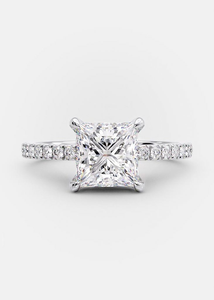 Elsa 1.5 carat princess cut engagement ring