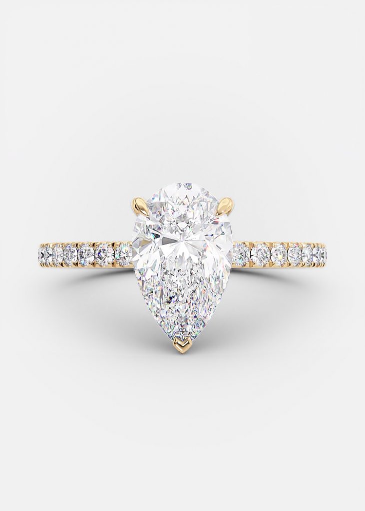 Kendall 1.65 Ct pear engagement ring