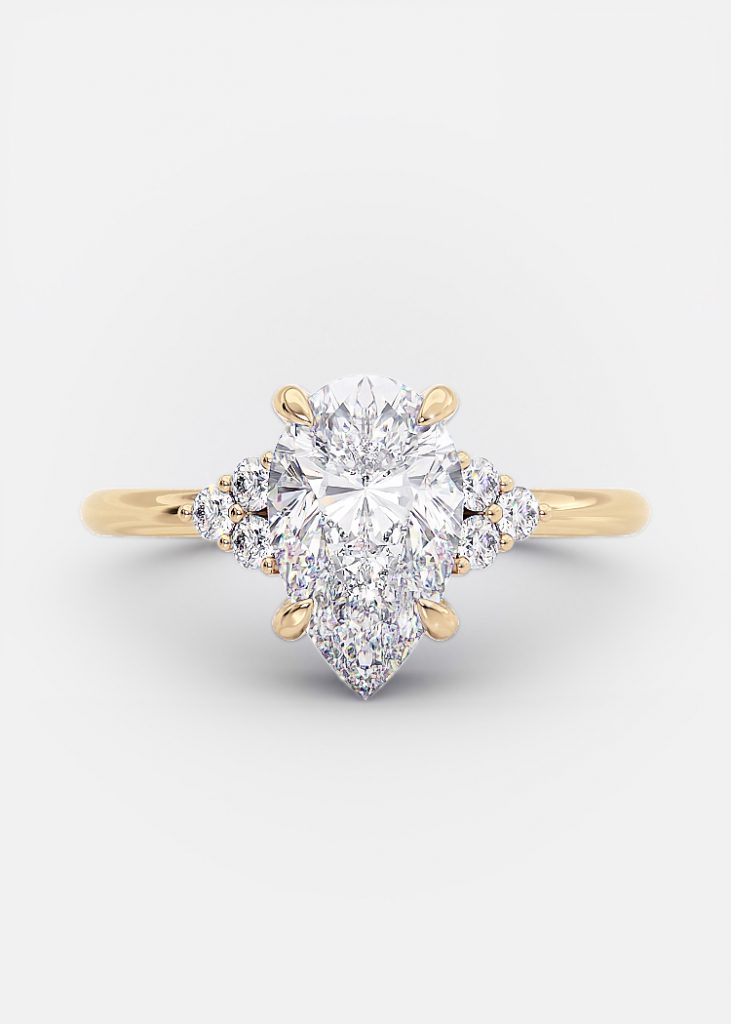 Keyla 1.70 Ct pear cut engagement ring