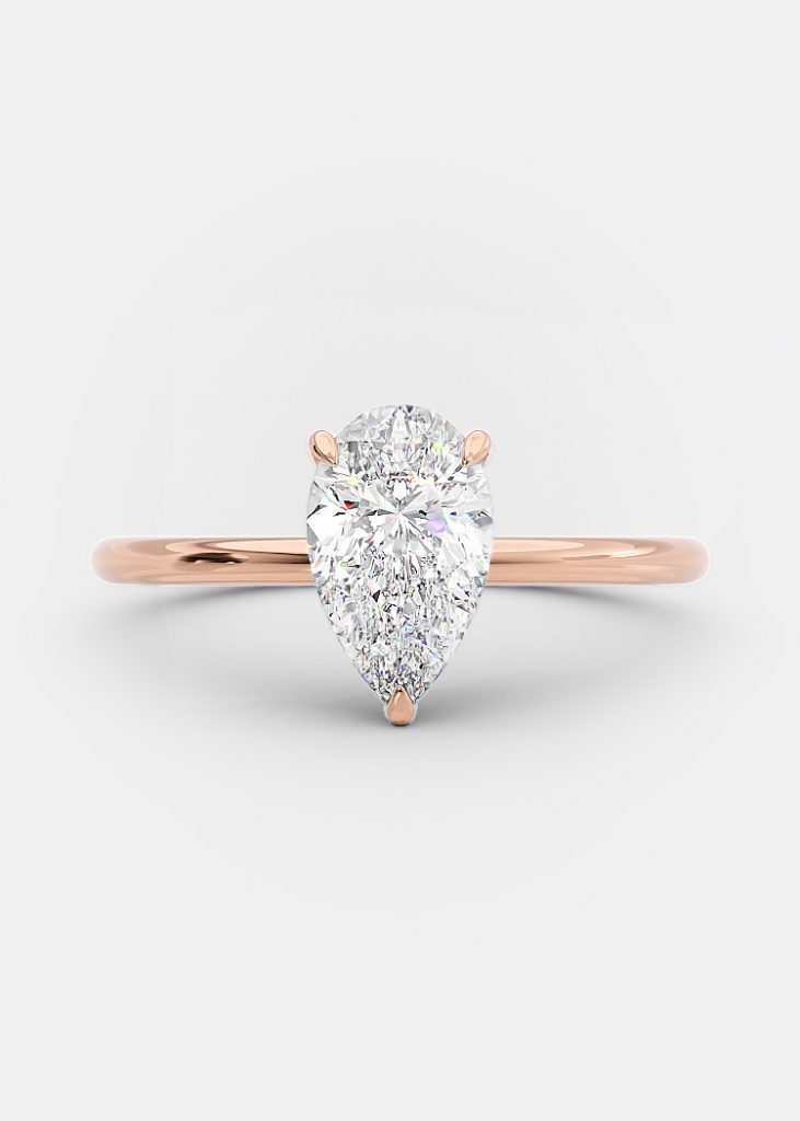 Nomi 1.02 Ct pear diamond engagement ring