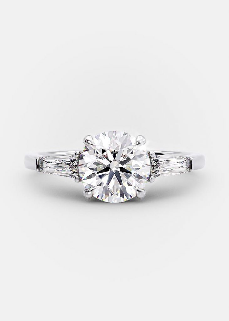 Paisley 1.31 carat round brilliant engagement ring