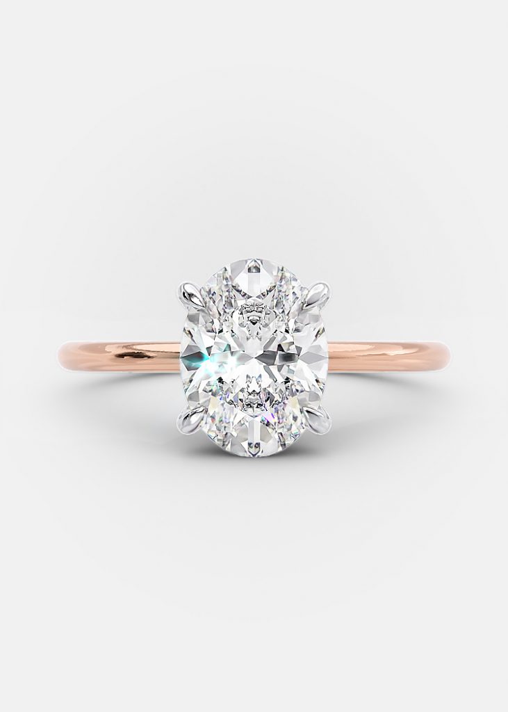 Piper 1.05 Ct oval diamond engagement ring